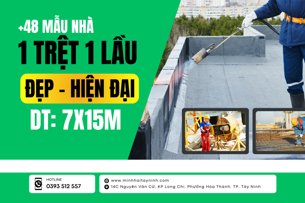48+ Mẫu Nhà 1 Trệt 1 Lầu 7×15 “KHÔNG THỂ” Bỏ Lỡ
